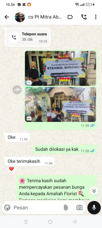 Testimonial Papan ucapan MUNA